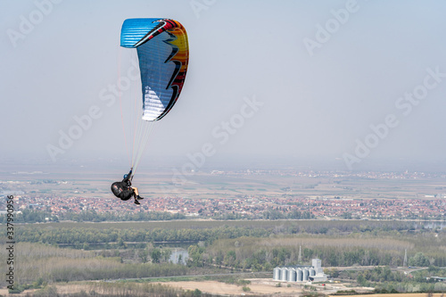 paraglider above the mountain