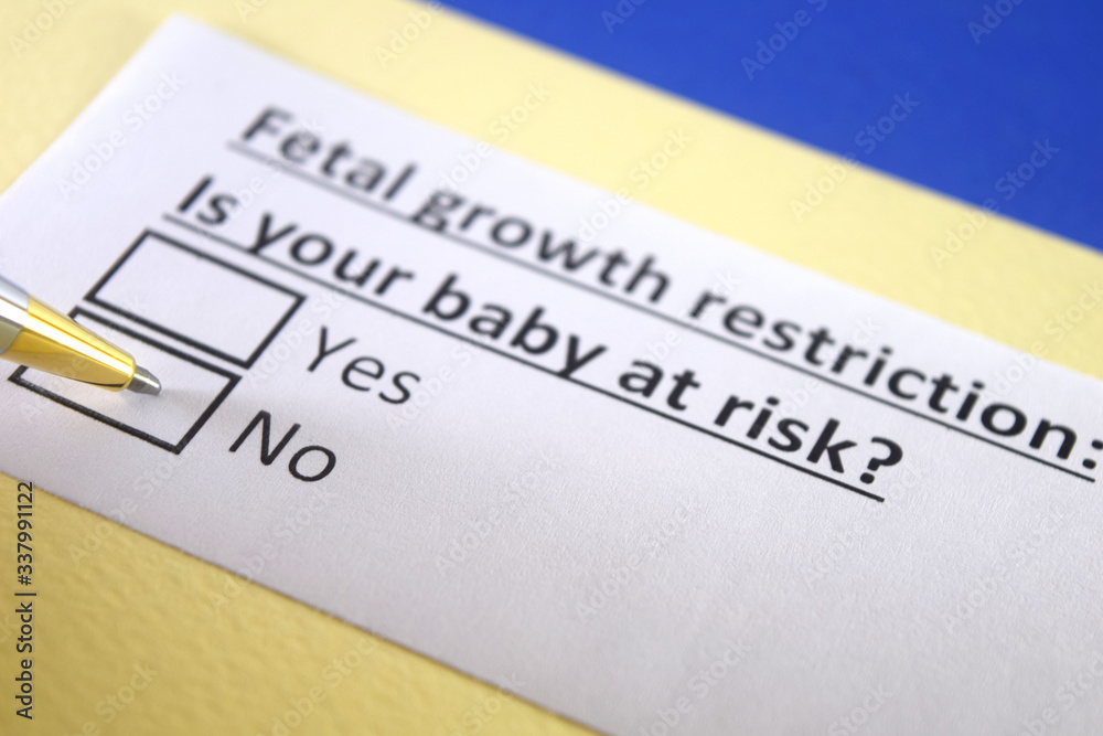 One person is answering question about fetal growth restriction.