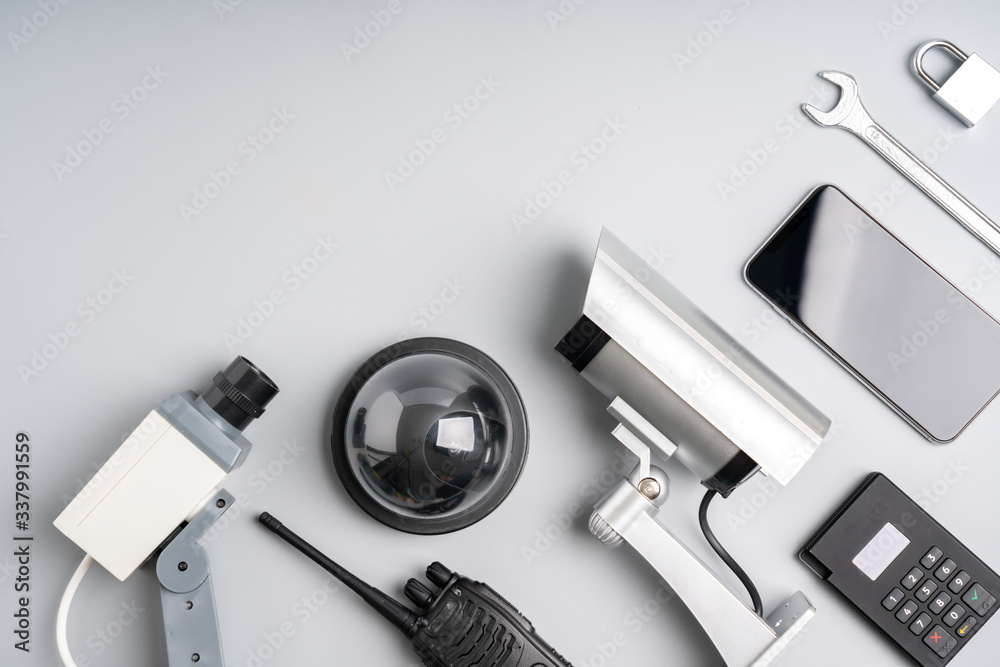 CCTV security online camera with house plan