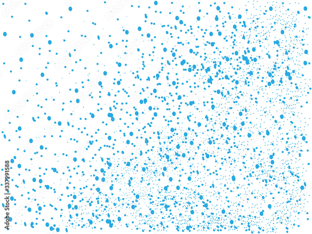 Texture of abstract white background with many blue spots
