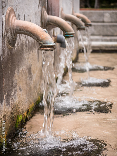 Fountain in Nanclares de la Oca, Alava, Basque Country, Spain photo