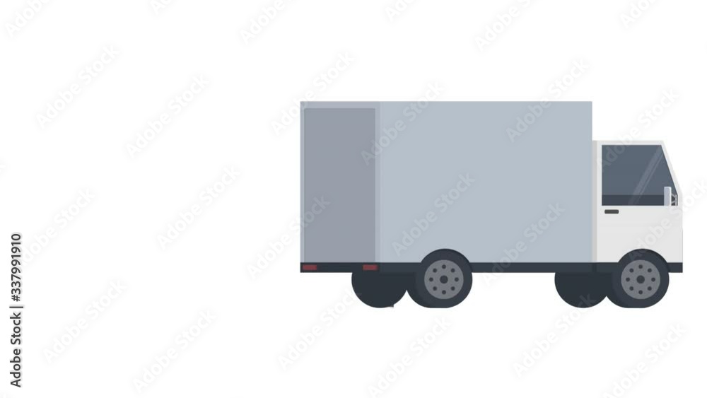 Delivery. The animation of the guy on the truck hands over the parcel, then the alpha channel is enabled. Courier cartoon Delivery. The animation of the guy on the truck hands over the parcel, then the alpha channel is enabled. Courier cartoon