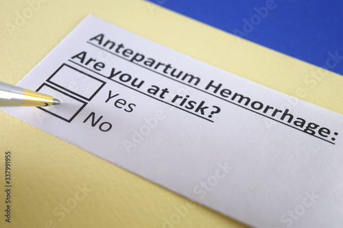 One person is answering question about antepartum hemorrhage.