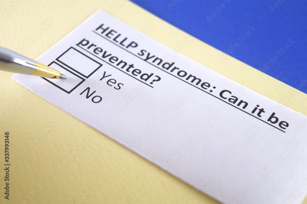 One person is answering question about HELLP syndrome.