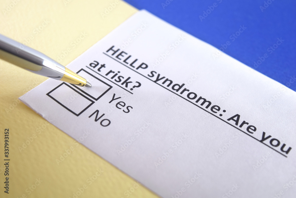 One person is answering question about HELLP syndrome. One person is answering question about HELLP syndrome.