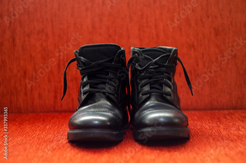 Old Black Leather Boots, Vintage © Hasilyus