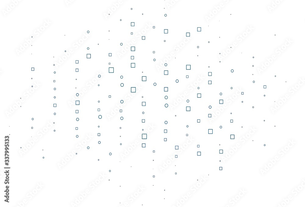 Light BLUE vector cover with polygonal style.