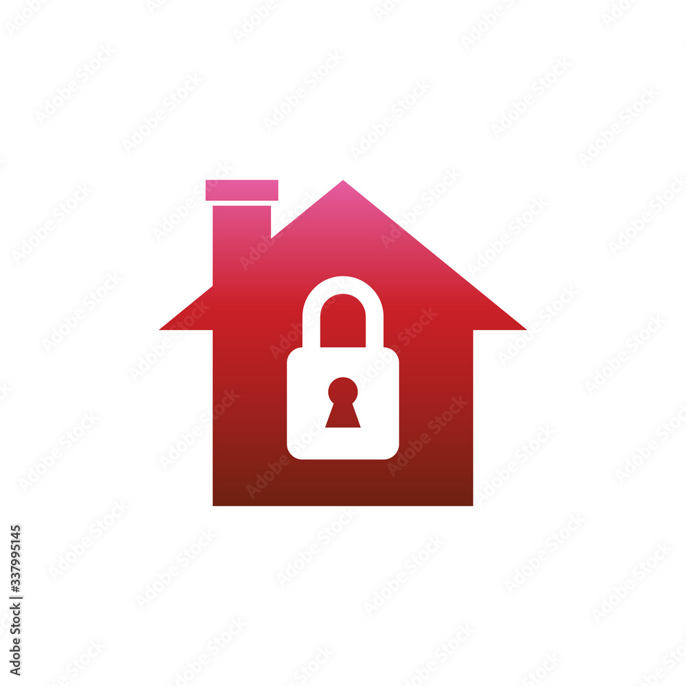 Home with lock vector icon, security protection sign. symbol for lockdown prevention from coronavirus. social distance. Home with lock vector icon, security protection sign. symbol for lockdown prevention from coronavirus. social distance.