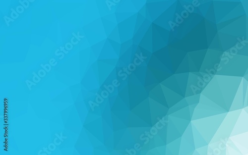 Light BLUE vector blurry triangle pattern. Shining colored illustration in a Brand new style. Polygonal design for your web site.
