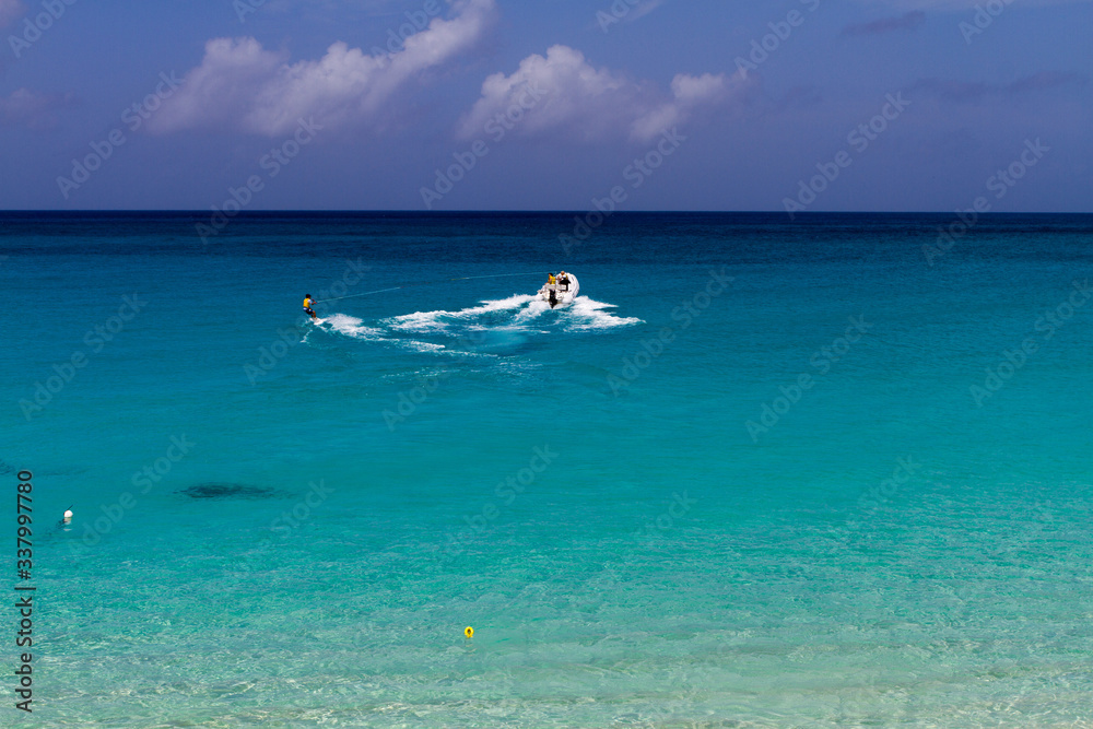 Water skiing La Samanna beach St. Martin - Sint Maarten