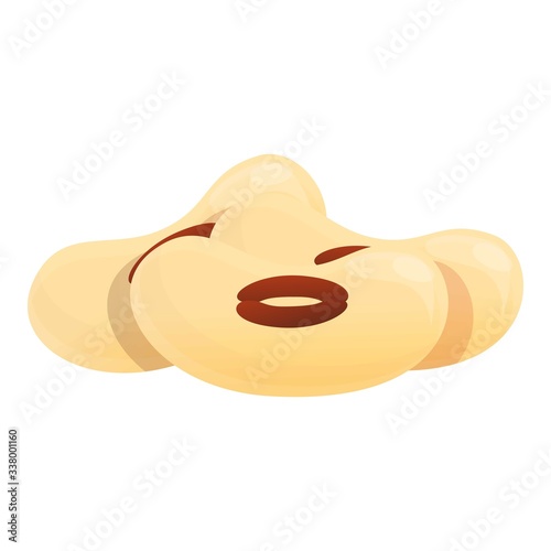 Black eyed pea icon. Cartoon of black eyed pea vector icon for web design isolated on white background