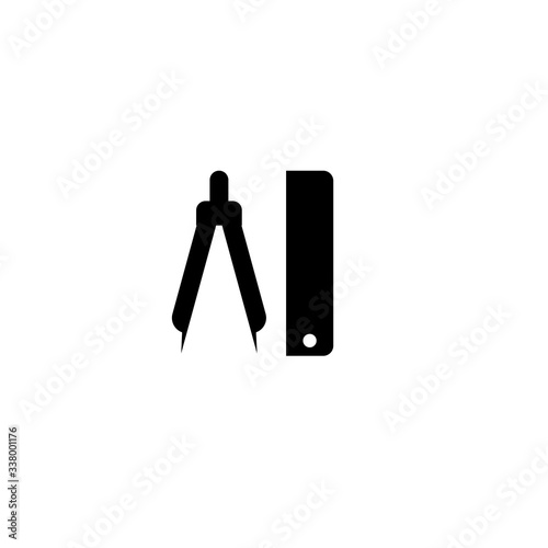 compass ruler icon