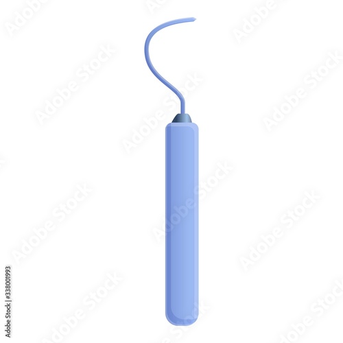Periodontal scaler icon. Cartoon of periodontal scaler vector icon for web design isolated on white background