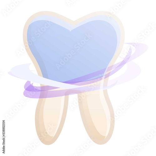 Healthy tooth icon. Cartoon of healthy tooth vector icon for web design isolated on white background