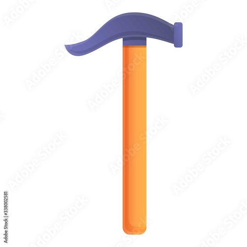 Shoemaker hammer icon. Cartoon of shoemaker hammer vector icon for web design isolated on white background