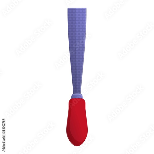 Leather crafting tool icon. Cartoon of leather crafting tool vector icon for web design isolated on white background