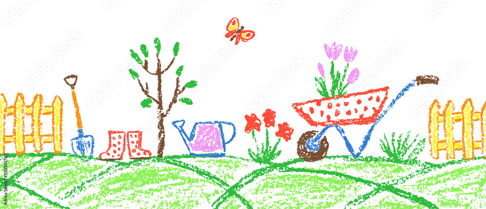 clipart garden border