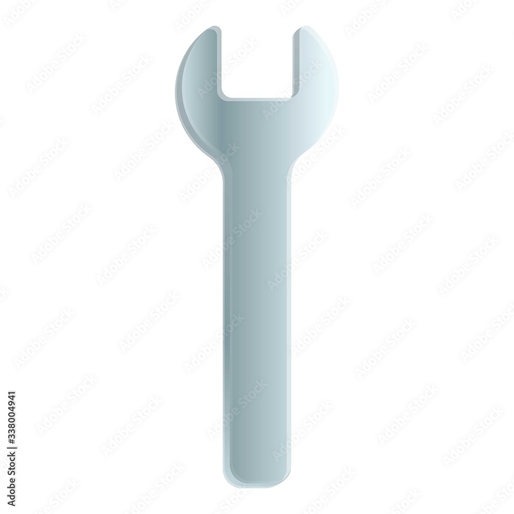 Wrench tool icon. Cartoon of wrench tool vector icon for web design isolated on white background Wrench tool icon. Cartoon of wrench tool vector icon for web design isolated on white background