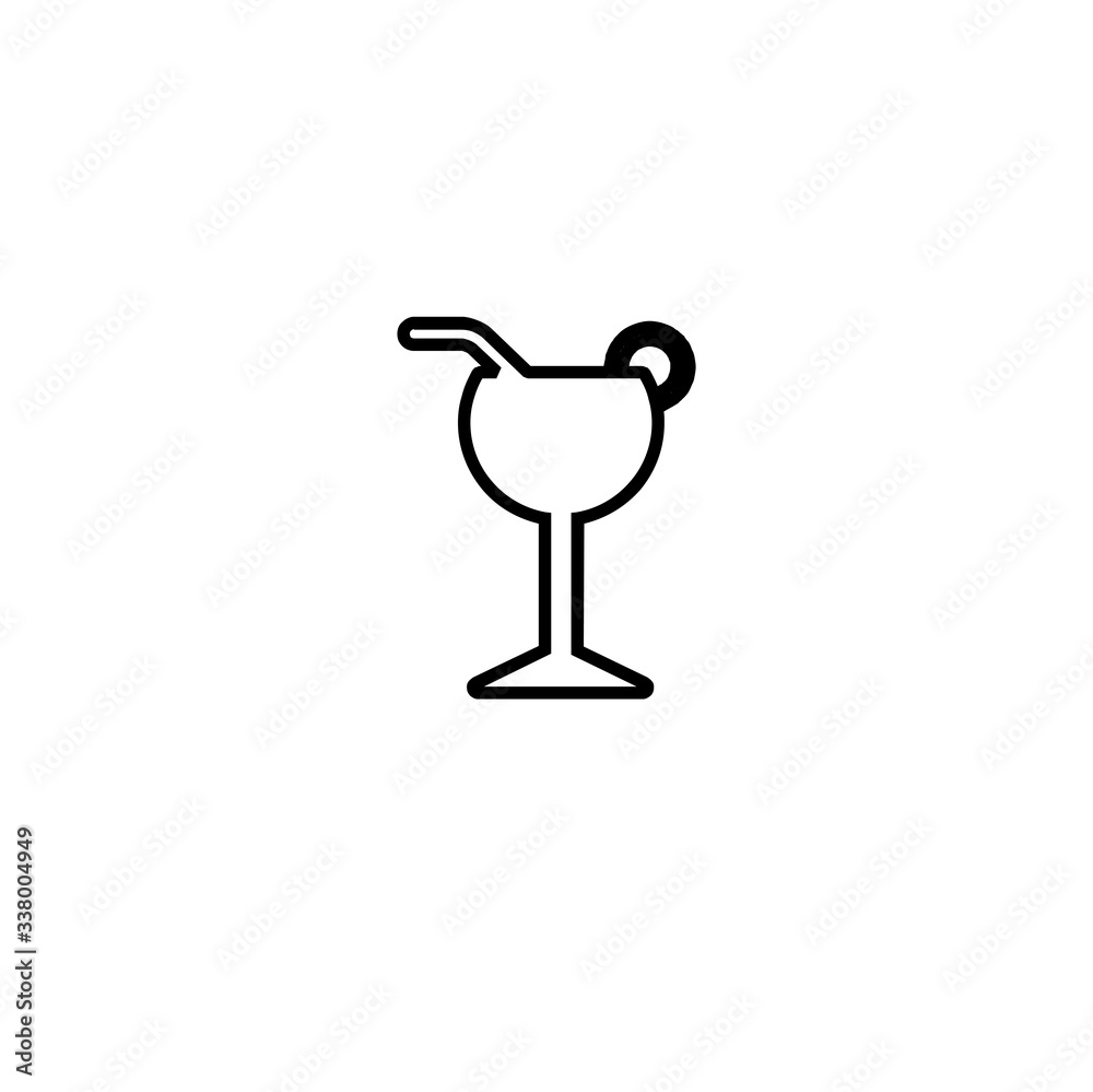 glass icon vector glass icon vector