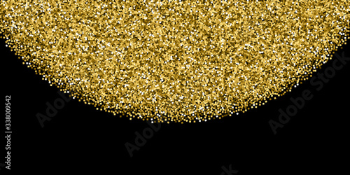 Gold glitter luxury sparkling confetti. Scattered 