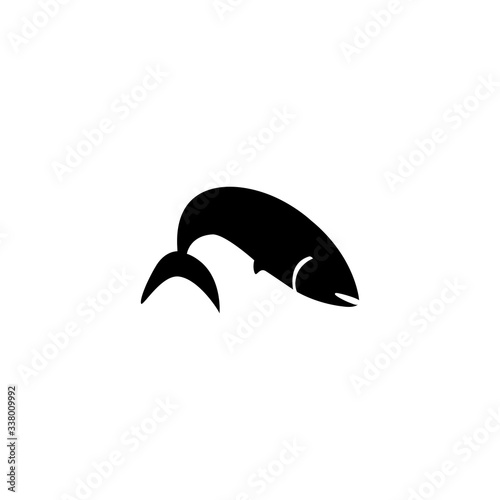 fish icon vector