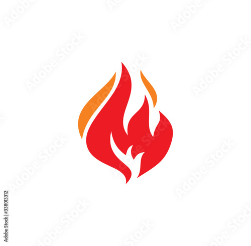 Fire related icon on background for graphic and web design. Creative illustration concept symbol for web or mobile app