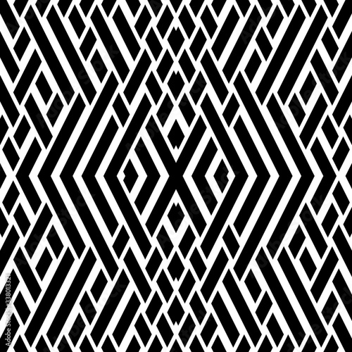 Seamless pattern with oblique black bands
