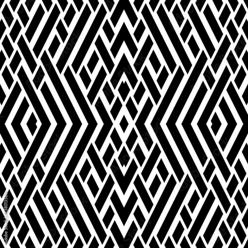 Seamless pattern with oblique black bands