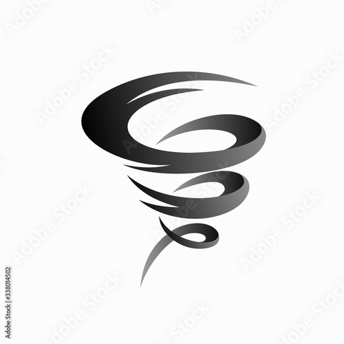 Hurricane vector logo, weather logo design