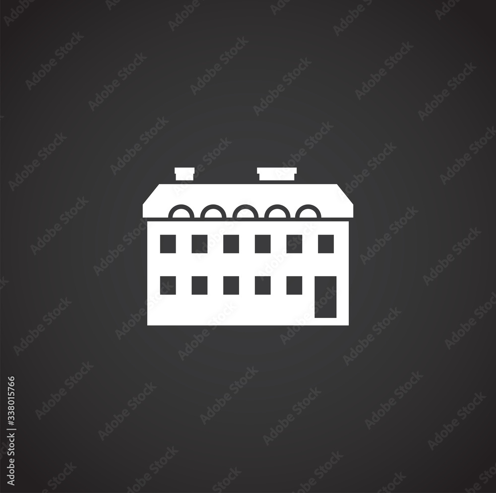Estate related icon on background for graphic and web design. Creative illustration concept symbol for web or mobile app