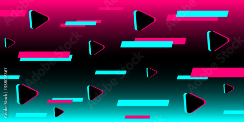 Colored modern background in the style of the social network. Digital background. Stream cover. Social media concept. Vector illustration.