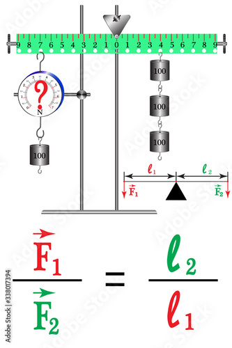 The problem with physics on the topic of simple mechanisms is a lever, you need to calculate the force that acts on the lever, at equilibrium.