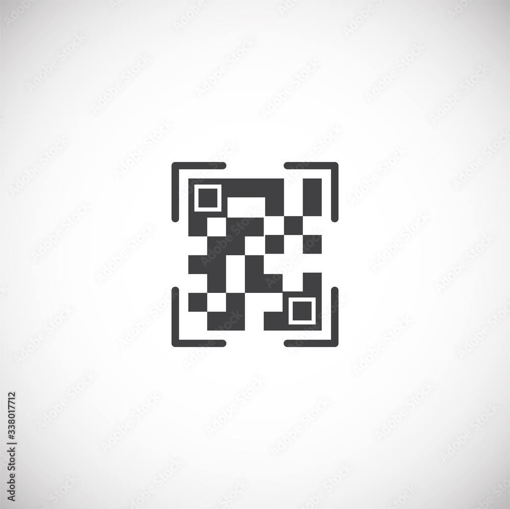 Barcode related icon on background for graphic and web design. Creative illustration concept symbol for web or mobile app Barcode related icon on background for graphic and web design. Creative illustration concept symbol for web or mobile app