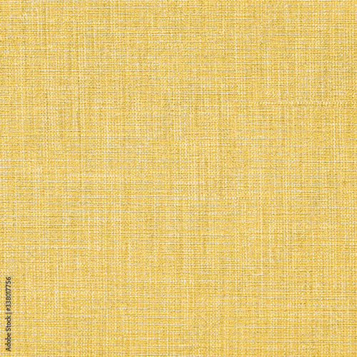 Yellow mustard natural cotton linen textile texture square background