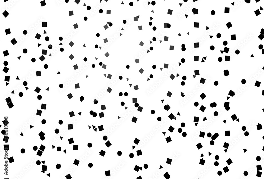 Light Black vector cover in polygonal style with circles. Light Black vector cover in polygonal style with circles.