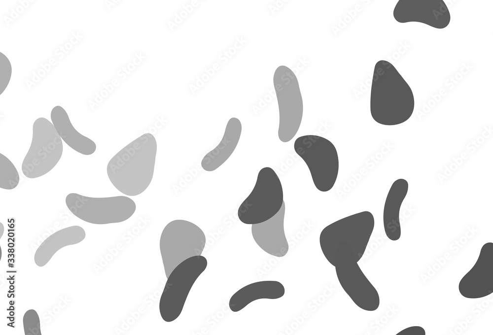 Light Silver, Gray vector backdrop with abstract shapes.