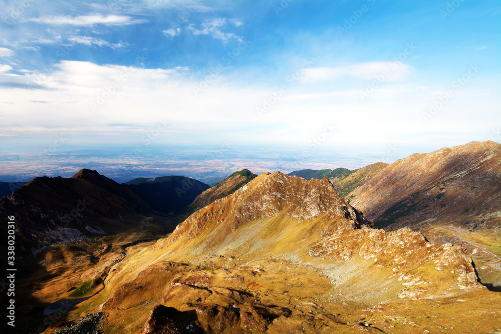 Mountain landscape in the Transylvanian Alps, Romania, Europe