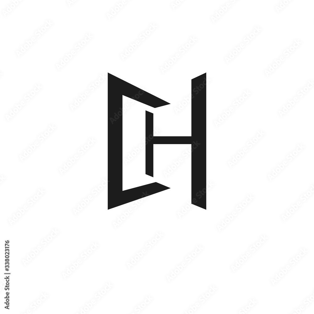 logo CH icon vector
