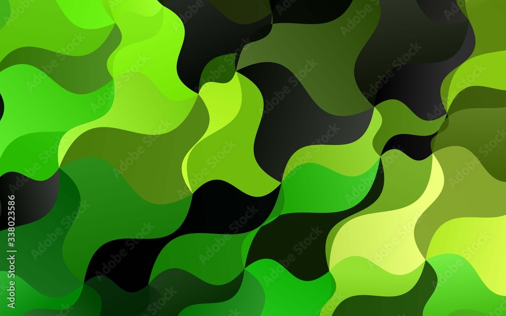 Light Green vector template with lava shapes. Creative geometric illustration in marble style with gradient. A new texture for your ad, booklets, leaflets. Light Green vector template with lava shapes. Creative geometric illustration in marble style with gradient. A new texture for your ad, booklets, leaflets.