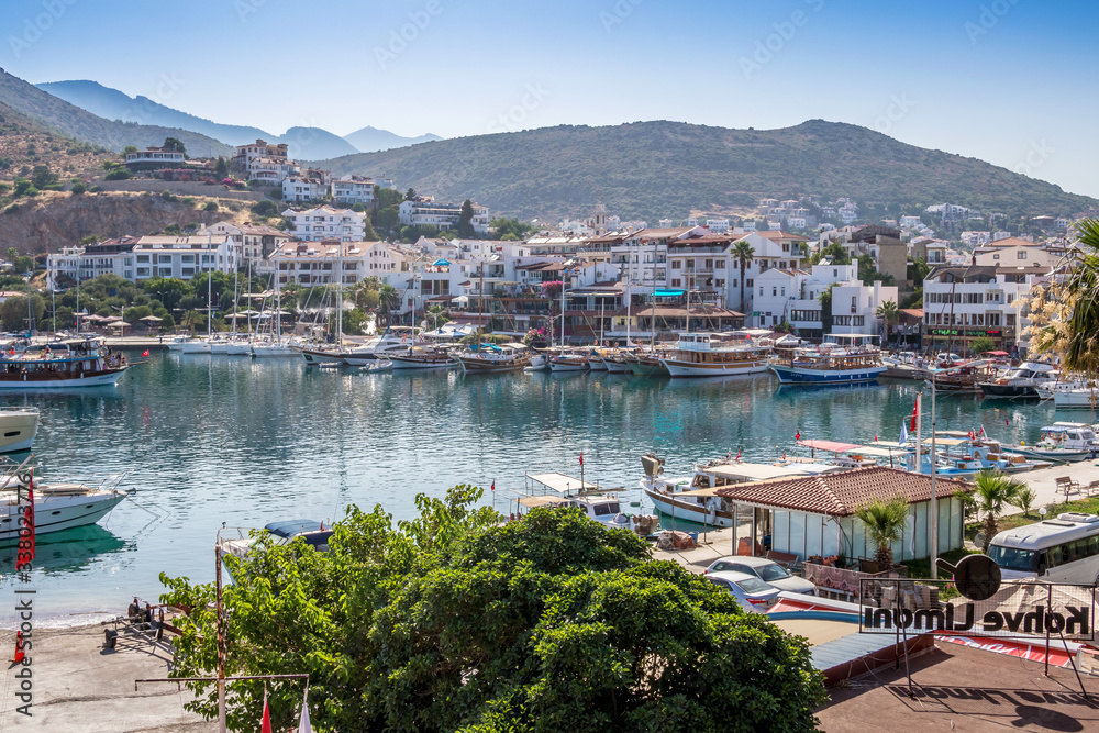 View across the harbour at Datca, Turkey