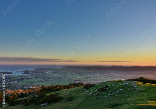 sunset views from the top of the mountain