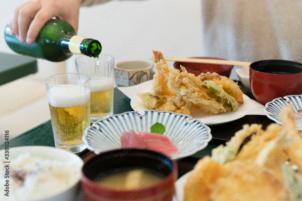 天ぷら定食　和食