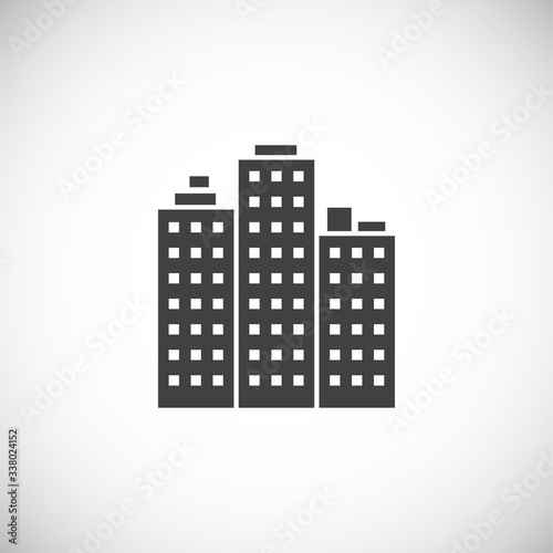 Estate related icon on background for graphic and web design. Creative illustration concept symbol for web or mobile app