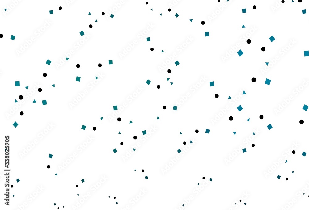 Light BLUE vector background with triangles, circles, cubes. Light BLUE vector background with triangles, circles, cubes.
