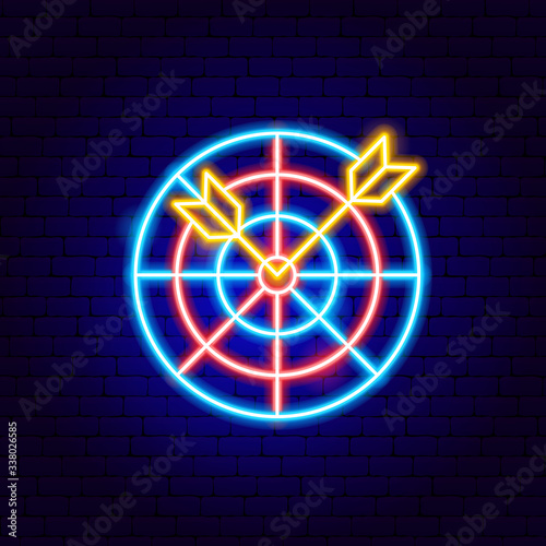 Darts Neon Sign