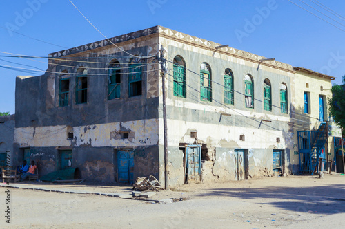 Berbera, Somaliland - November 10, 2019: Dilapidated Streets and Buildings during War in the Berbera City © Dave