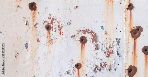 metal texture shot through after bullets