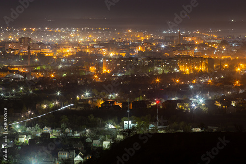 Wallpaper Mural Night city landscape in Eastern Europe Torontodigital.ca