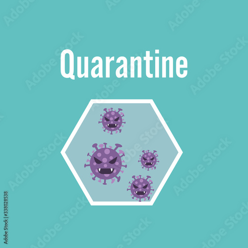 quarantine coronavirus COVID-19. virus wuhan concept . Vector illustrate.