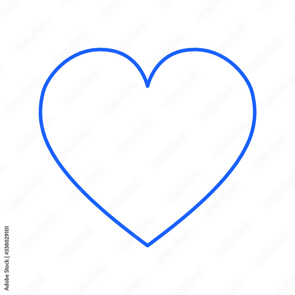 Vector de corazón azul